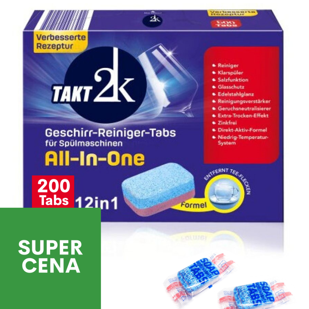 Tablety do myčky 200 ks (1,79 Kč/ks) Tablety do myčky 200 ks (1,79 Kč/ks)