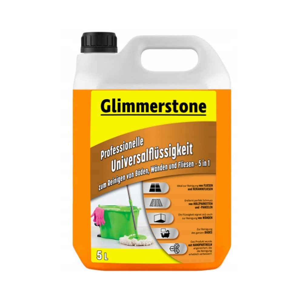 Tekutý čisticí prostředek na podlahy a keramické obklady Glimmerstone, objem 5l