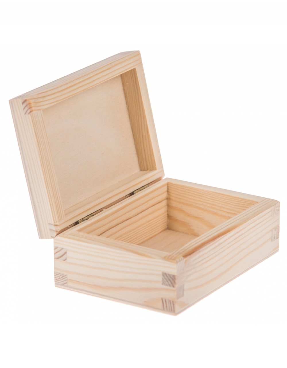 Víceúčelová přírodní dřevěná krabička 11x8x4 cm
